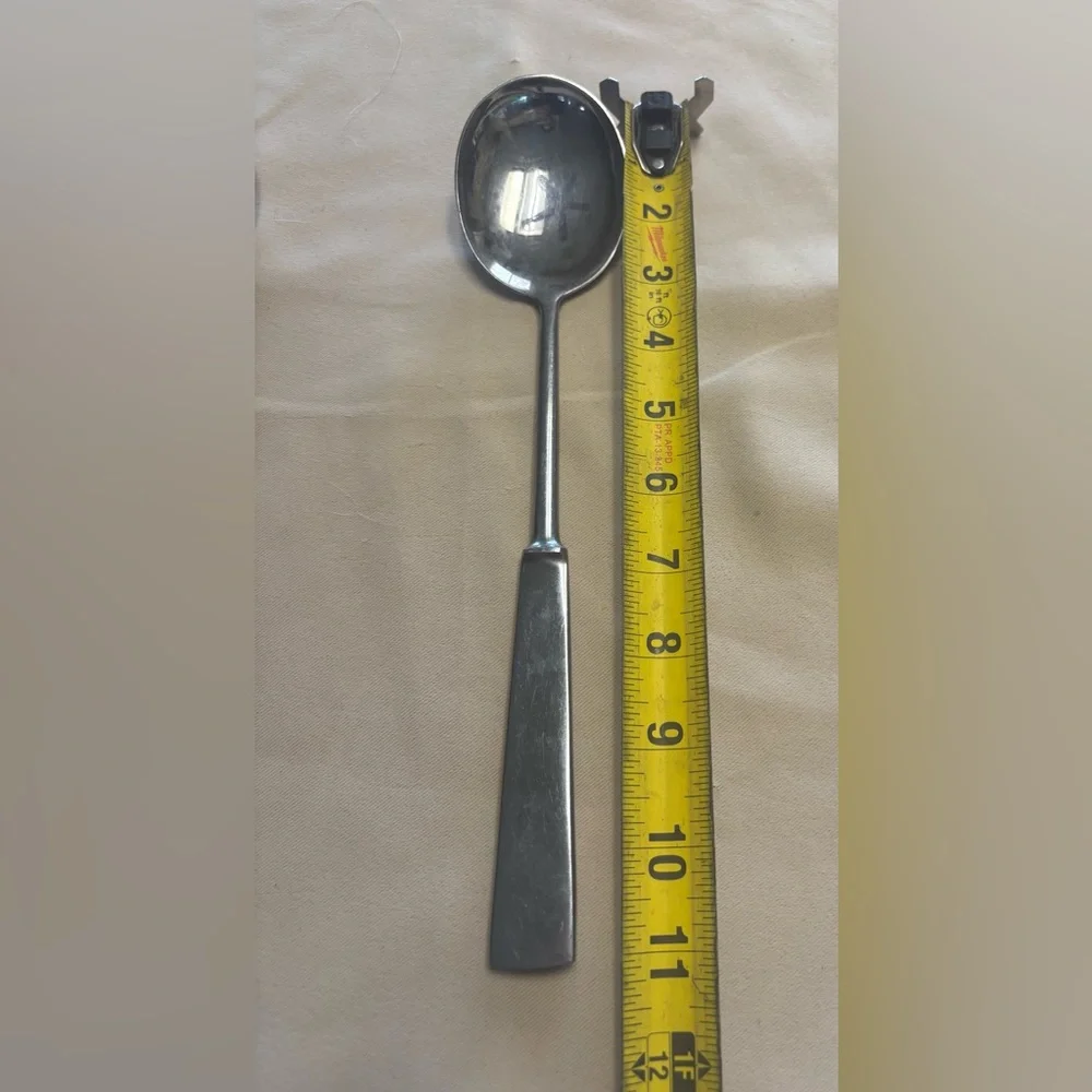 Vintage Capri Stainless Steel Italy Salad Set Spoon‎ Spork 11” Serveware